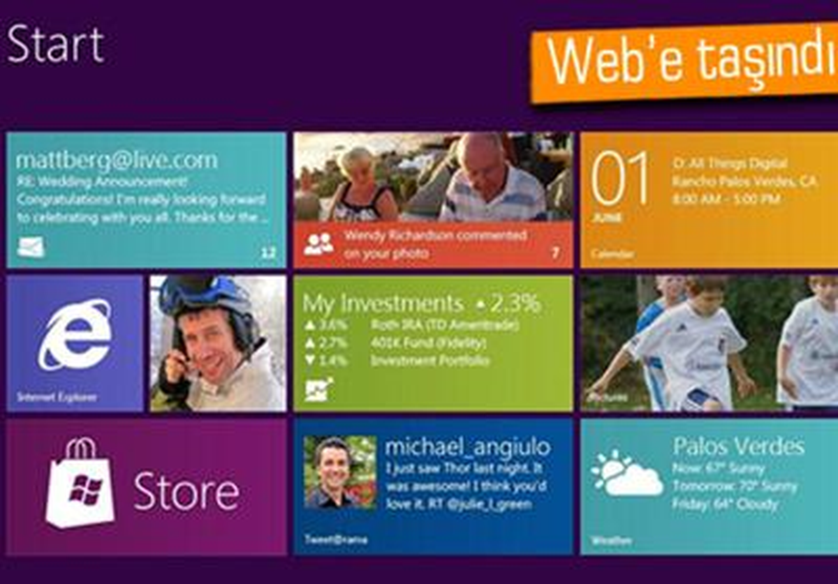 Web Tasarımda Windows 8 Rüzgarı