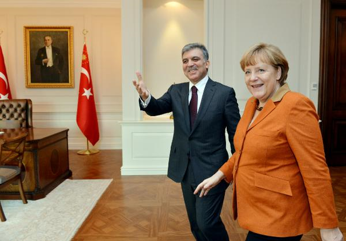 Merkel Çankaya Köşkü\'nde