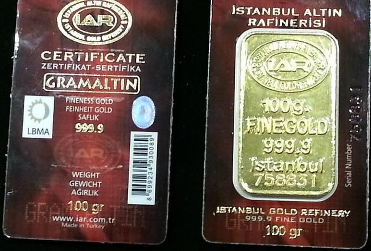 190 Kilo Altın Polise Takıldı