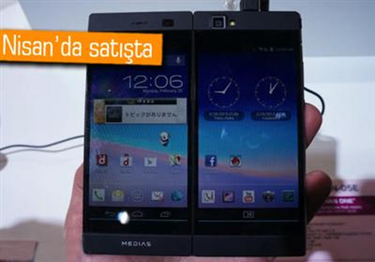 Çift Ekranlı Nec Medias W Mwc 2013\'te Göründü