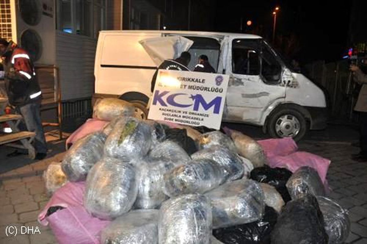 Kırıkkale\'de 410 Kilogram Esrar Ele Geçirildi