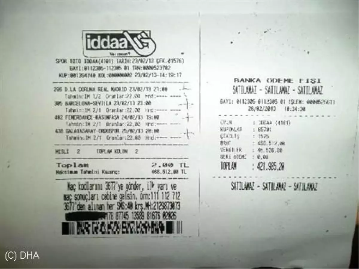 4 TL\'ye Rekor İkramiye