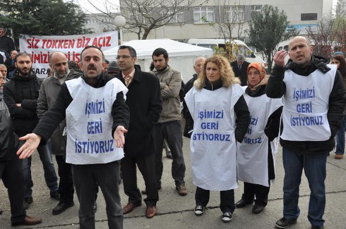 Trabzon\'da İşten Çıkartılan İşci Eyleminde Yine Arbede Çıktı