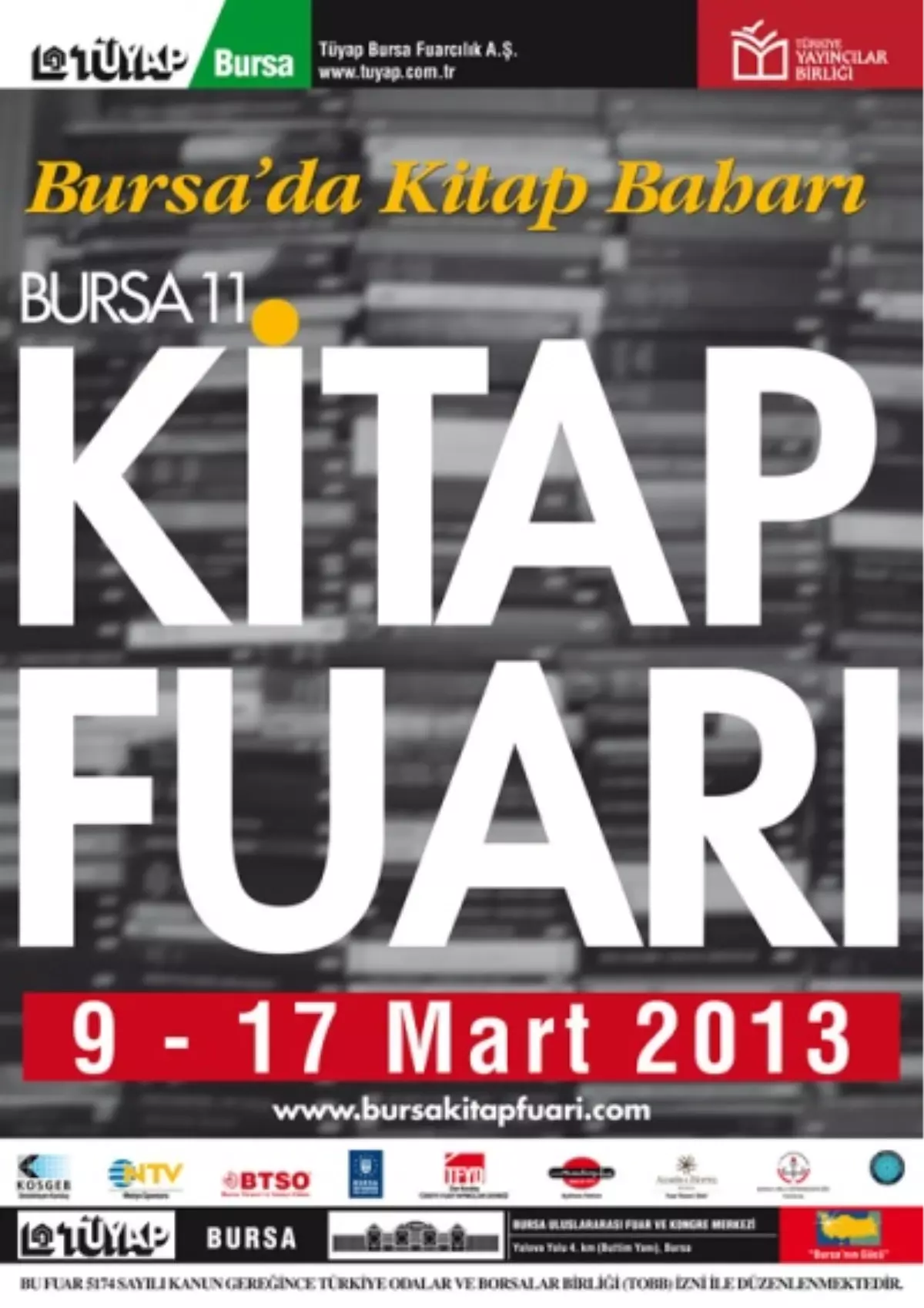 Bursa 11. Kitap Fuarı Açılıyor