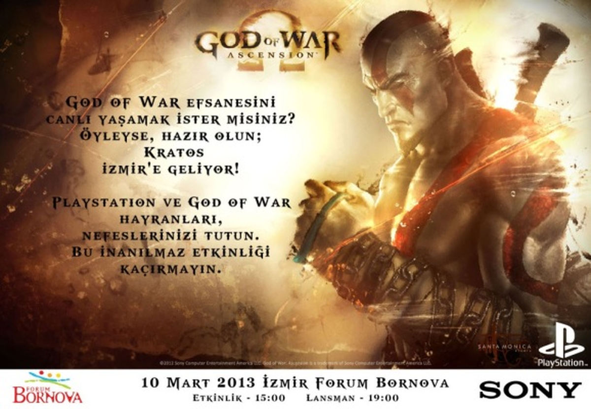 God Of War: Ascensıon Tanıtımı, İzmir\'de Yapılıyor