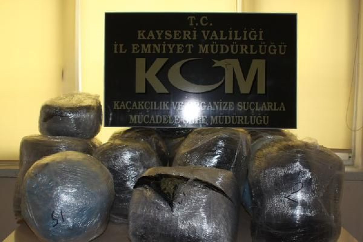 Kayseri\'de 72 Kilo Esrar Ele Geçirildi