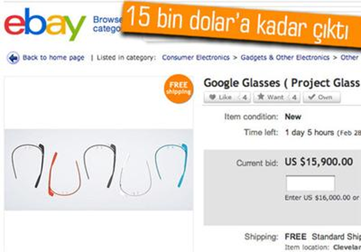 Sahte Google Glass İlanı Kaldırıldı