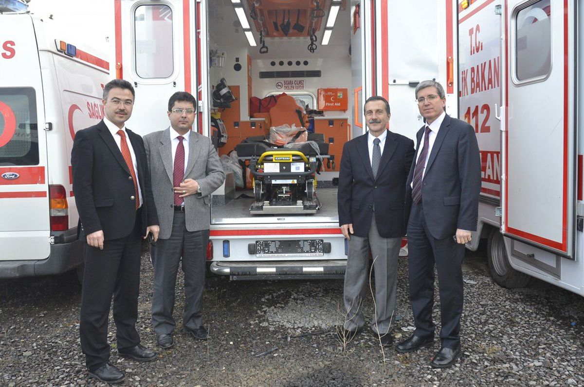 Başkan Ataç 122 Acil Servis Komuta Merkezinde