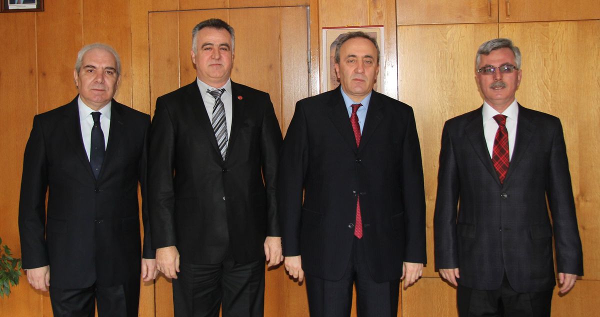 Başkan Çağlayan\'dan Defterdar Şahin\'e Ziyaret