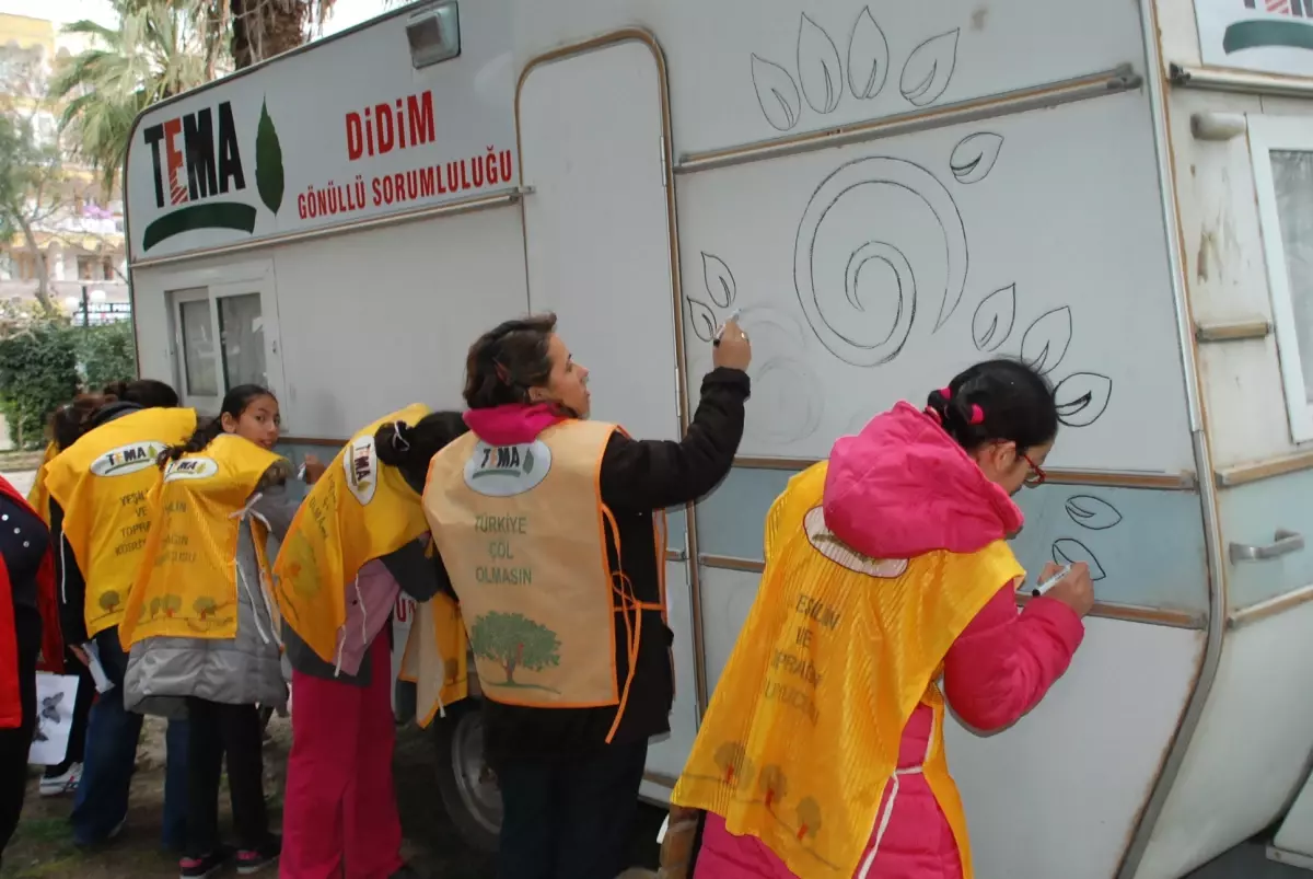 Didim\'de Mahir Özgür Damar Ortaokulu ile Tema Ortaklığı