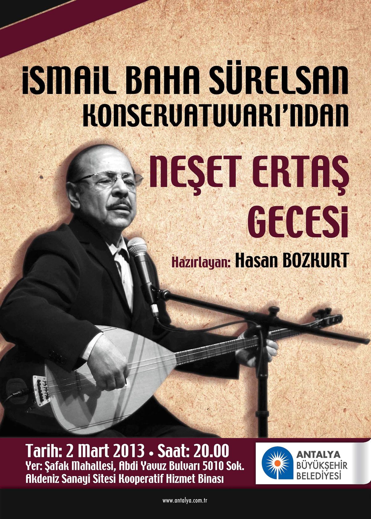 Neşet Ertaş Türküleriyle Anılacak