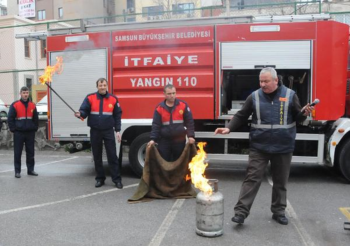 Okulda Yangın Tatbikatı