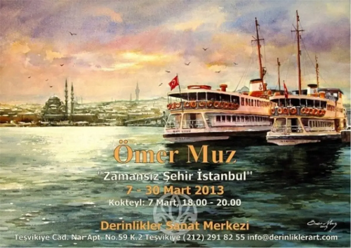 \'\'Zamansız Şehir İstanbul\'\' Sergisi İle Derinlikler Sanat Merkezi\'nde