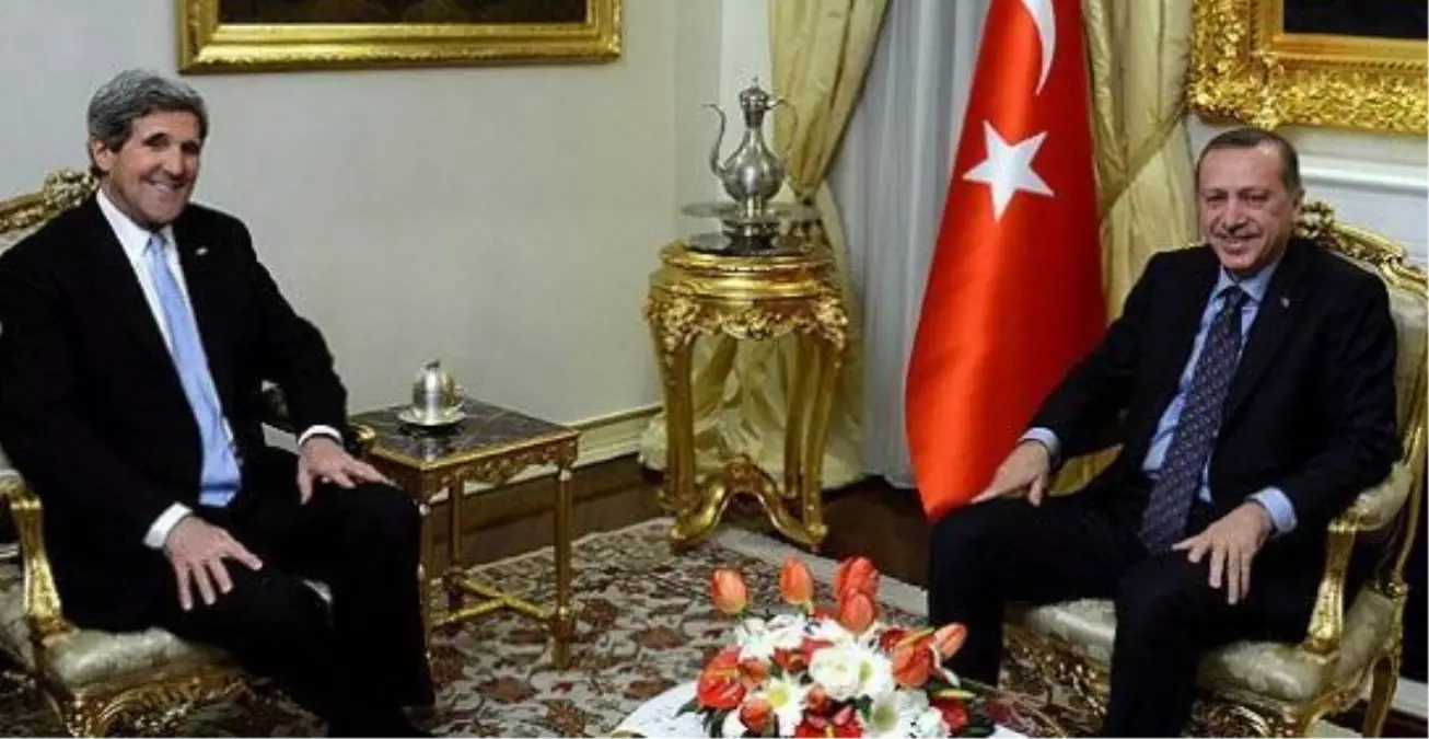 Başbakan Erdoğan, ABD Dışişleri Bakanı Kerry\'yi Kabul Etti