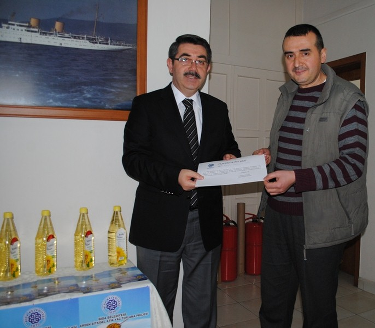 Biga\'da Atık Yağlar Toplanıyor