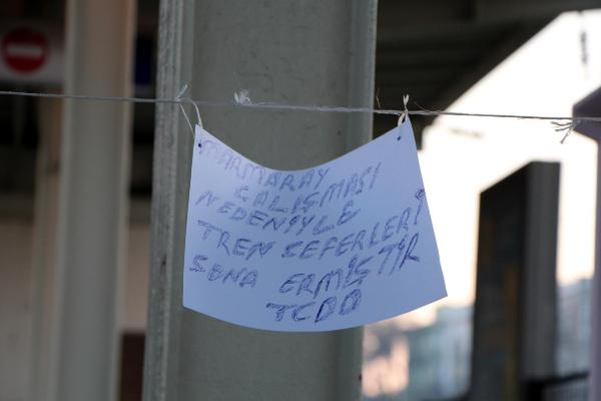 Kazlıçeşme-Halkalı Tren Seferlerine Ara Verildi