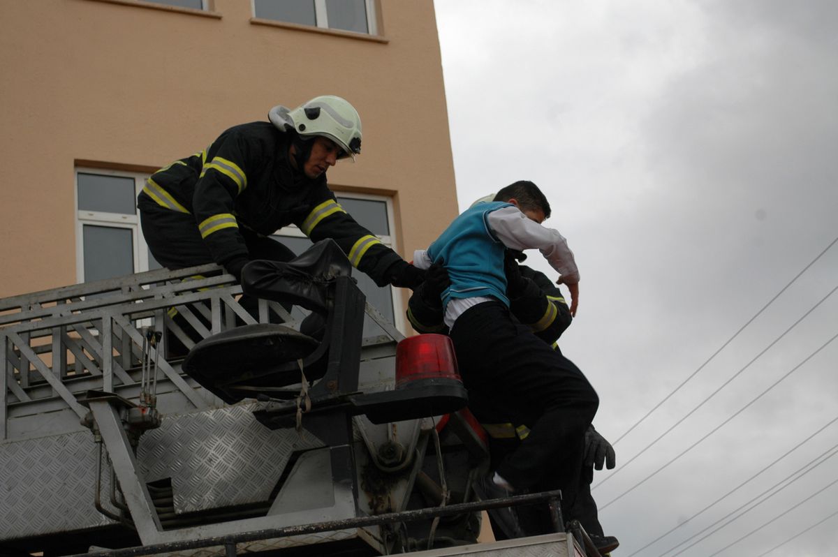 Okulda Afet Tatbikatı