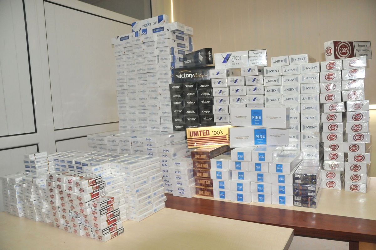 Rize\'de Kaçak Sigara Ele Geçirildi
