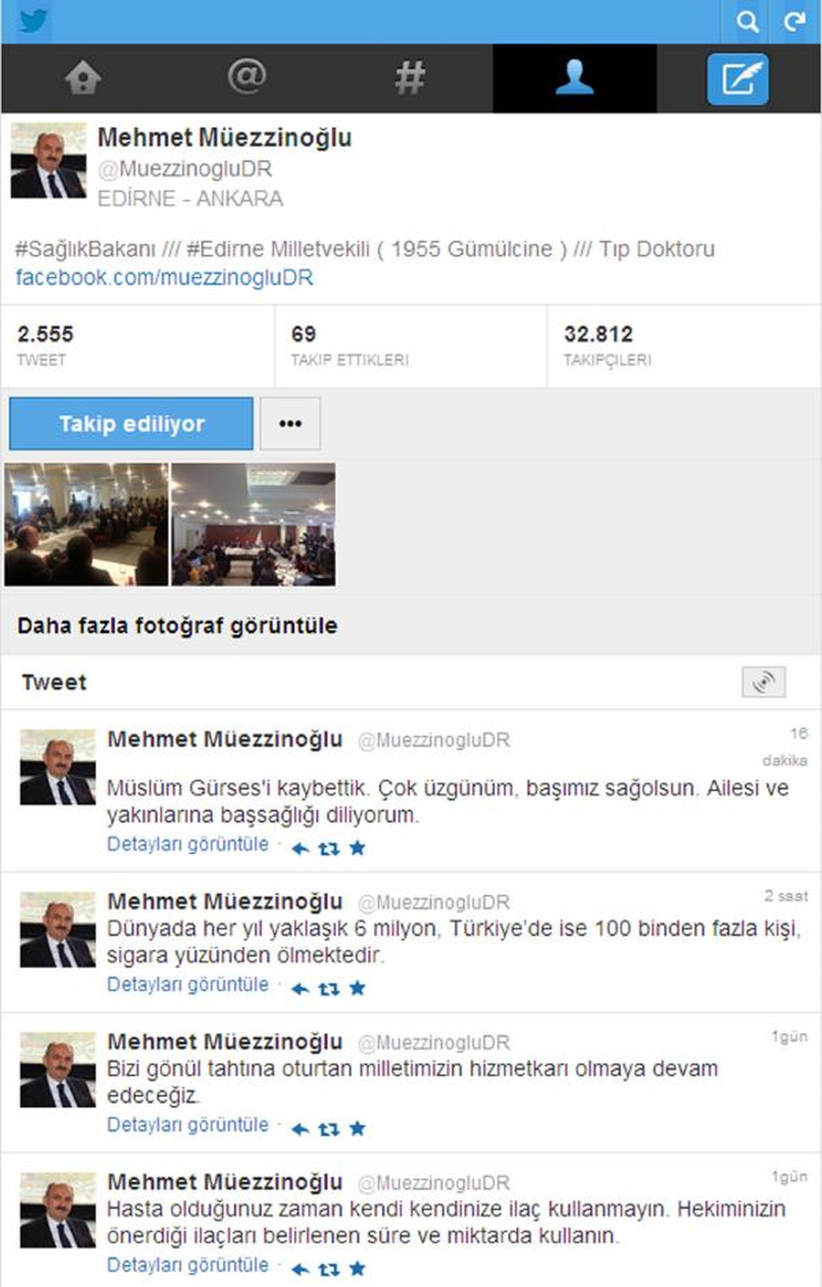 Sağlık Bakanı, Başsağlığı Tweetini Sildi