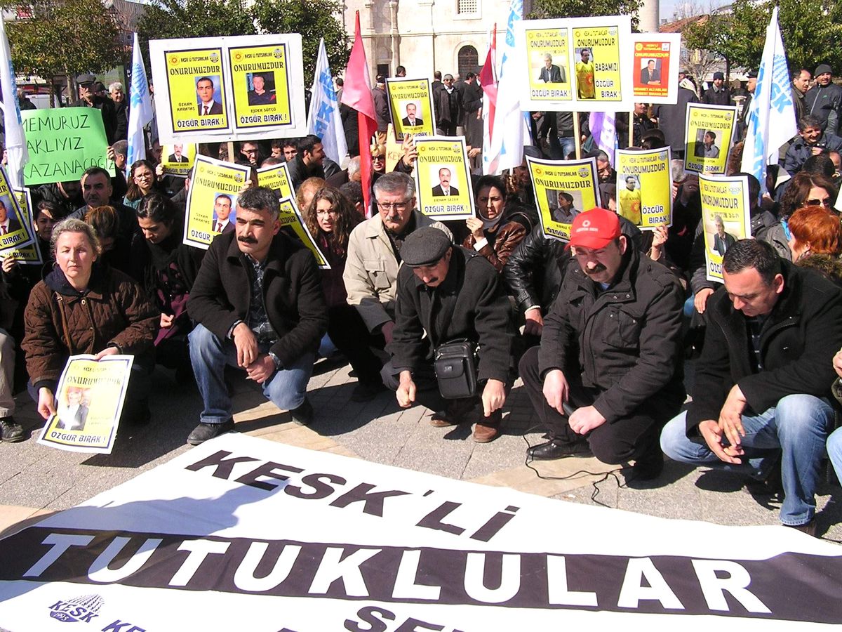 Kesk Üyeleri Eylem Yaptı