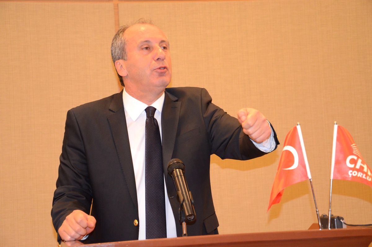 CHP Grup Başkanvekili Muharrem İnce Çorlu\'da