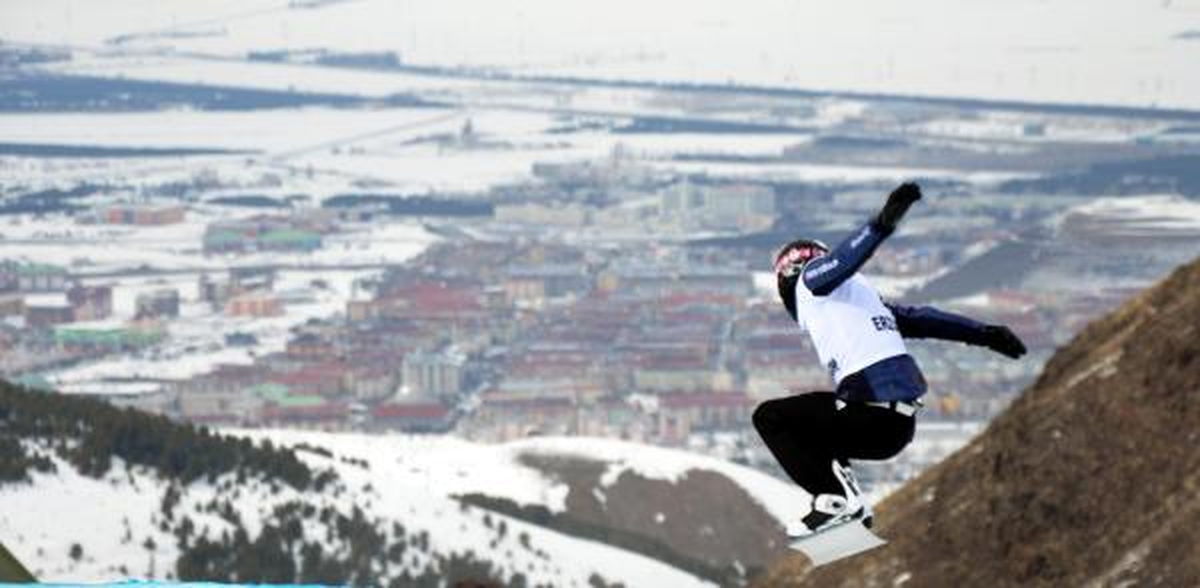 Dünya Gençler Snowboard Şampiyonası Palandöken\'de Başladı