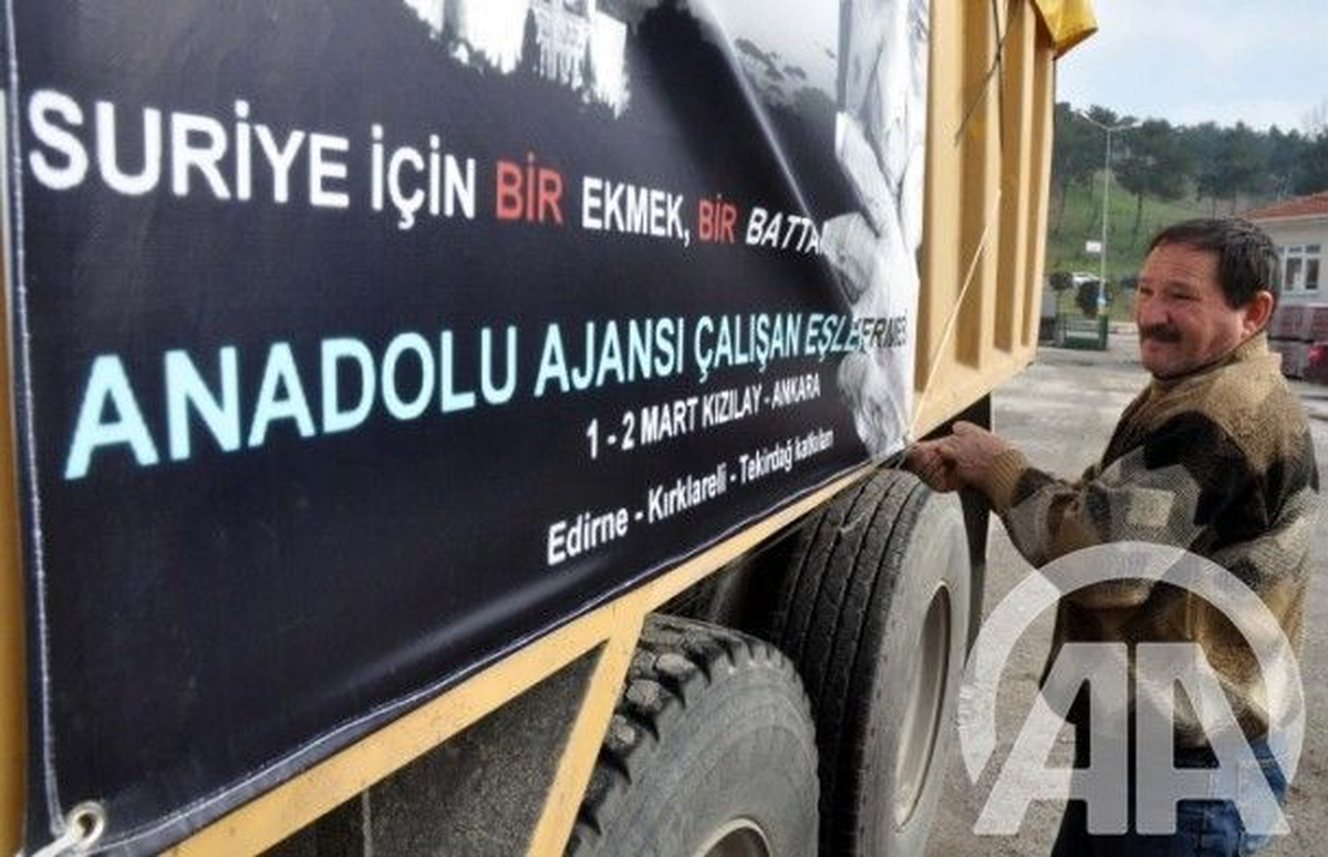 Aa\'dan Suriye İçin 76 Bin Lira Yardım
