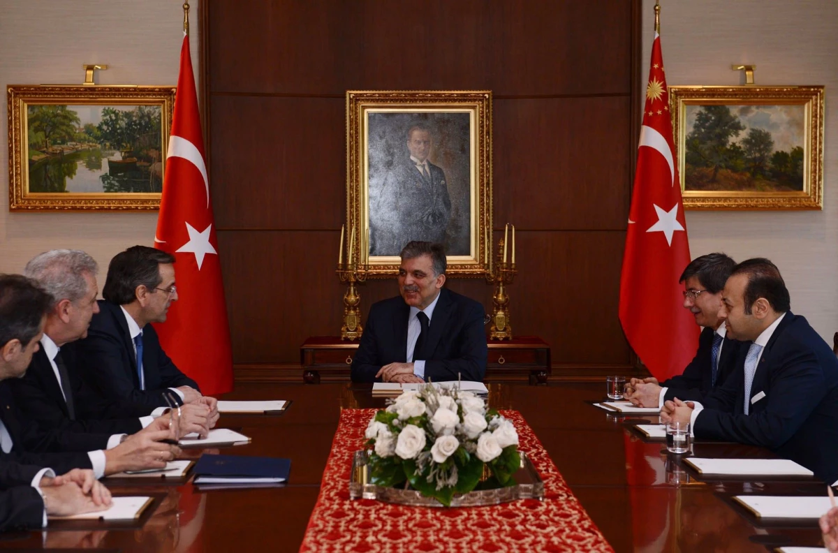 Cumhurbaşkanı Gül, Samaras\'ı Kabul Etti