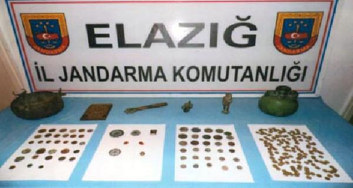 Elazığ\'da Tarihi Eser ve Esrar Operasyonu