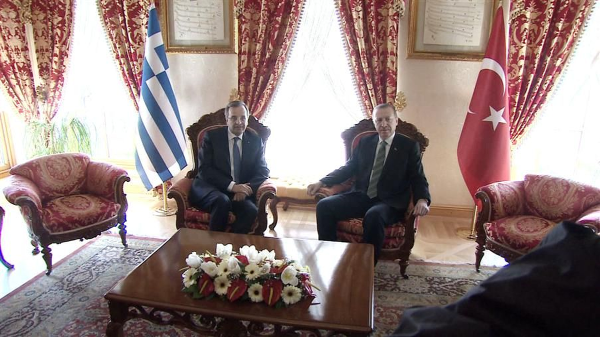Erdoğan-Samaras Görüşmesi Başladı (Fotoğraflı