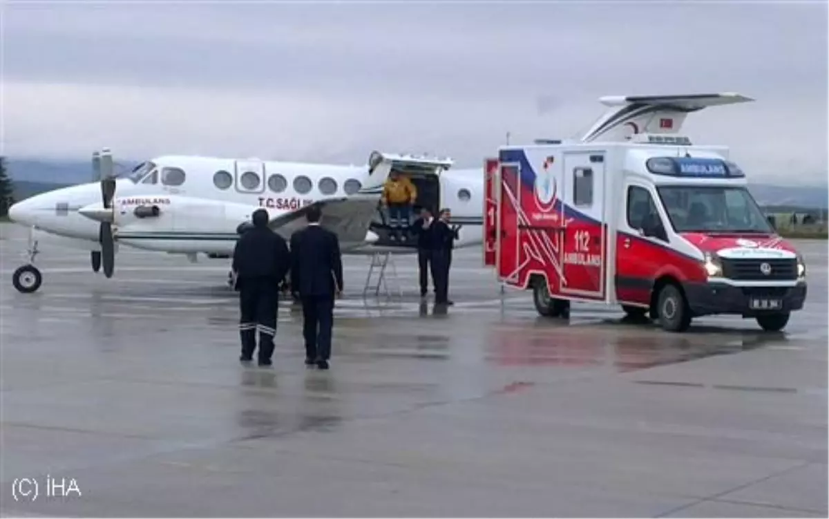 Hava Ambulansı Oğuzhan\'ın İmdadına Yetişti