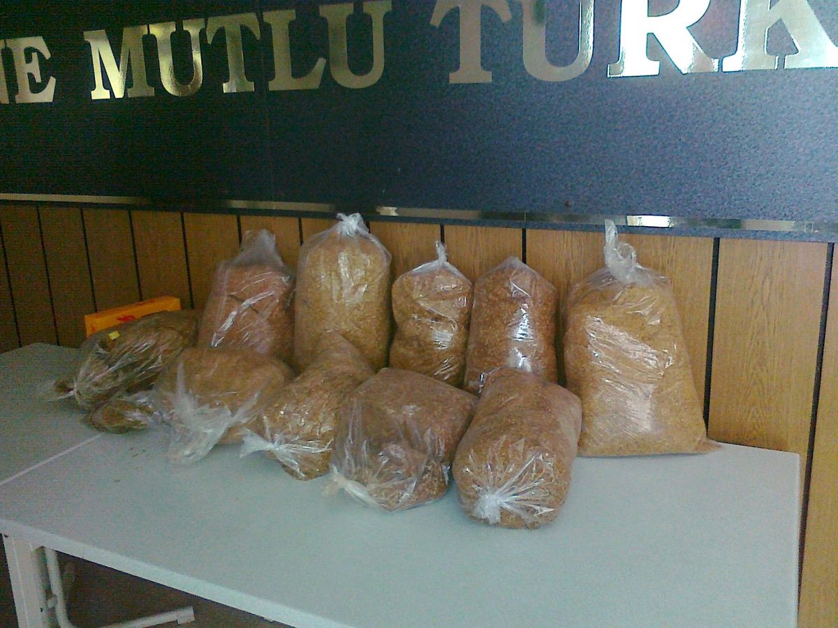 Hisarcık\'ta 33 Kilo Kaçak Tütün Ele Geçirildi