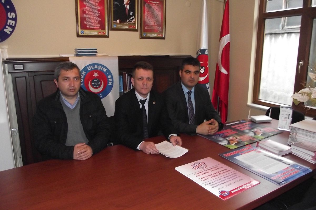 Türk Ulaşım Sen Sakarya Şube Başkanı Ömür Kalkan;