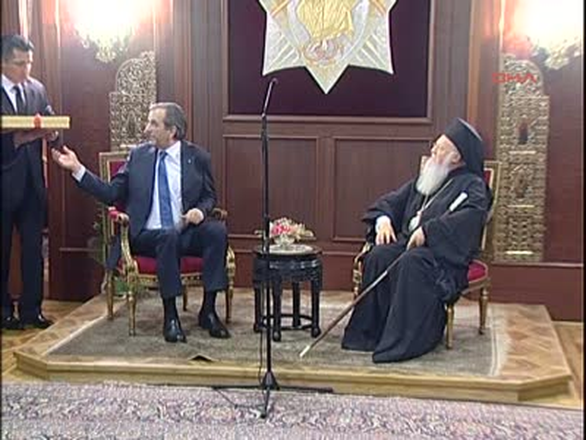 3 Yunanistan Başbakanı Samaras Patrikhaneyi Ziyaret Etti