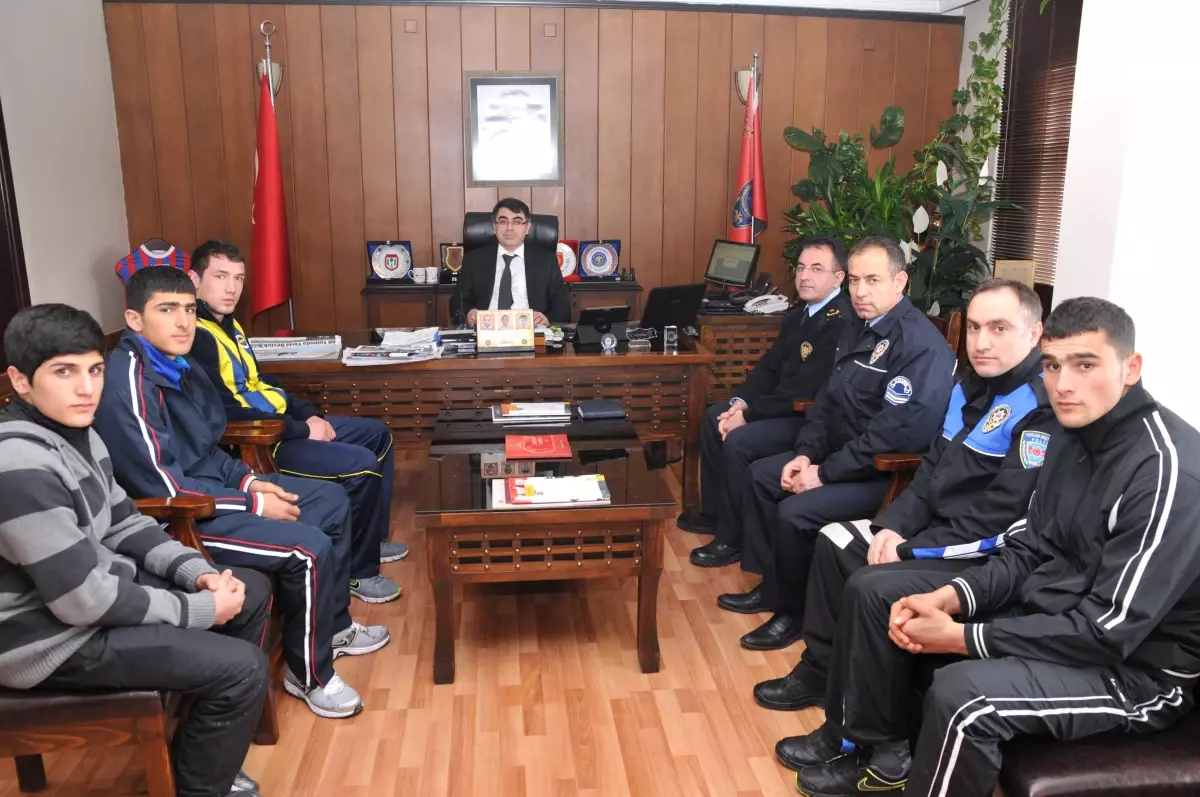 Polis Gücü Spor Sporcularından Keskin'e Ziyaret