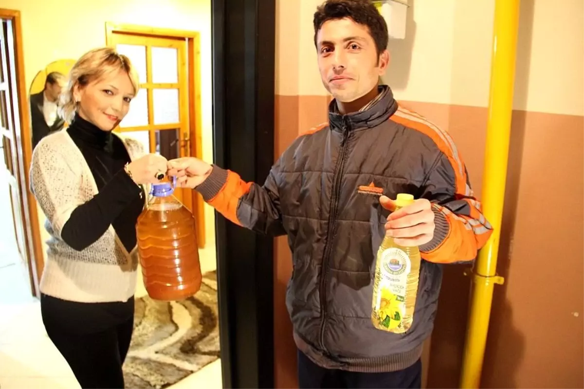 5 Litre Bitkisel Atık Yağ Getirene 1 Litre Temiz Yağ