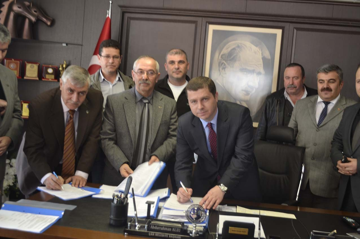 Çan Belediyesi ile Hizmet-İş Arasında Toplu Sözleşme İmzalandı