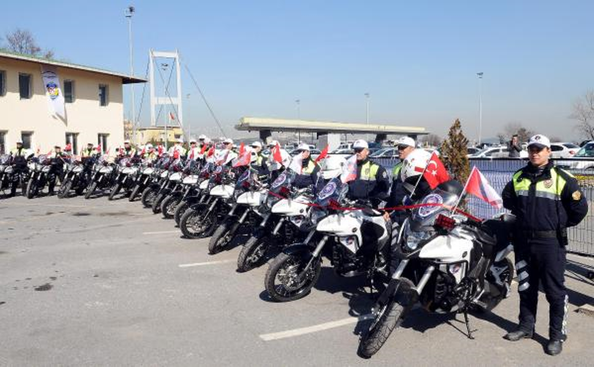 İstanbul Polisine 50 Yeni Motosiklet