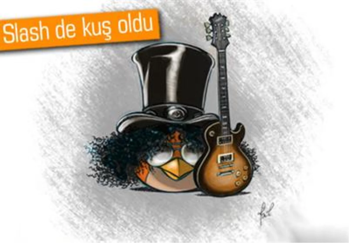 Freddie Mercury\'den Sonra Slash de Angry Birds\'e Geldi