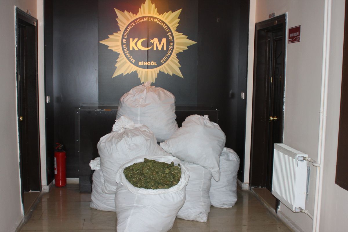 Bingöl\'de 128 Kilo Esrar Ele Geçirildi