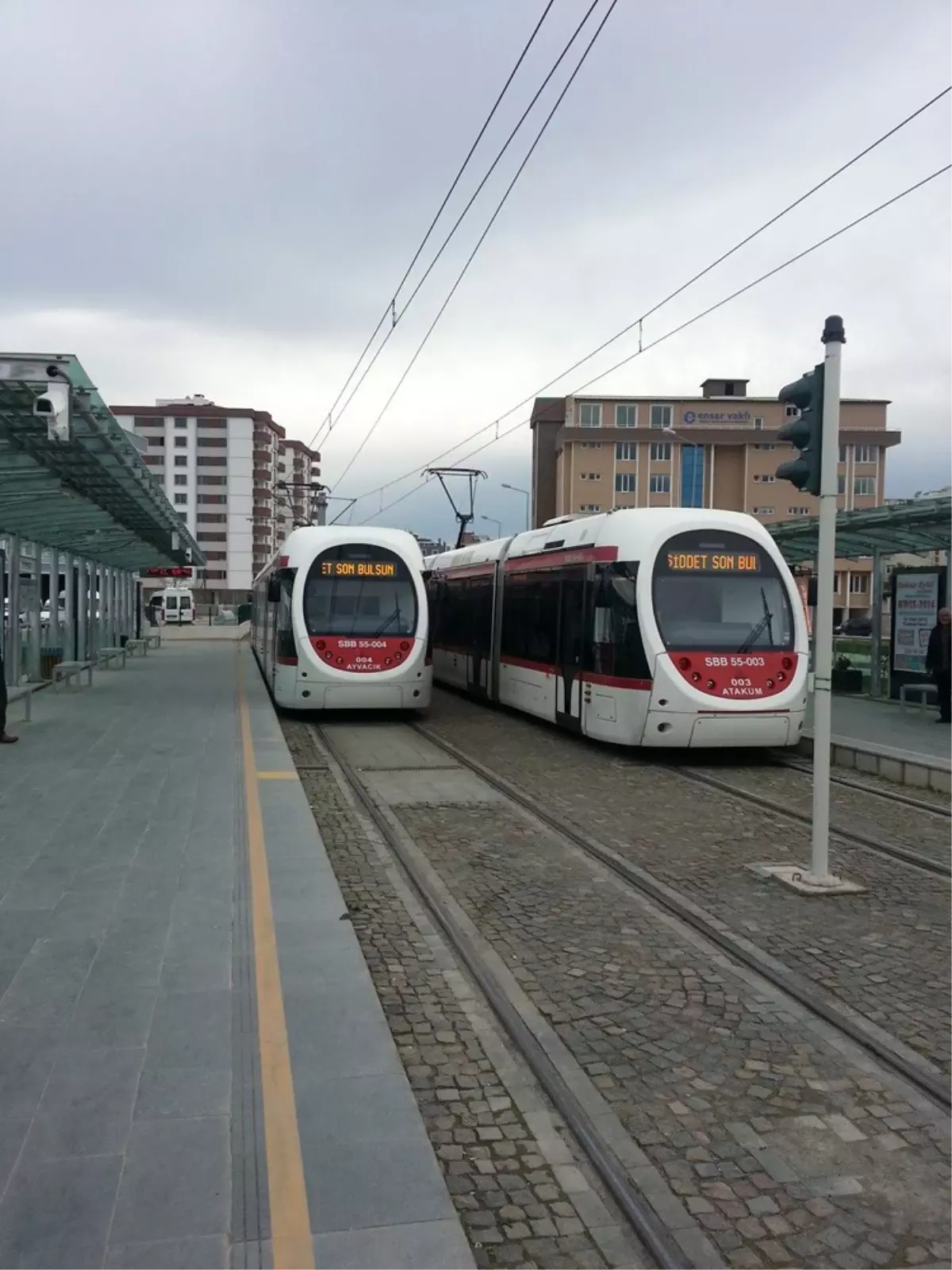 Tramvaylarda, "Kadına Şiddet Son Bulsun" Çağrısı