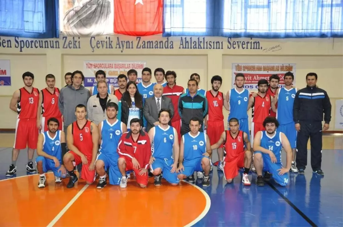 Adıyaman Üniversitesi Basketbol Takımı, Korkut Ata Üniversitesi\'ni 86-54 Yendi