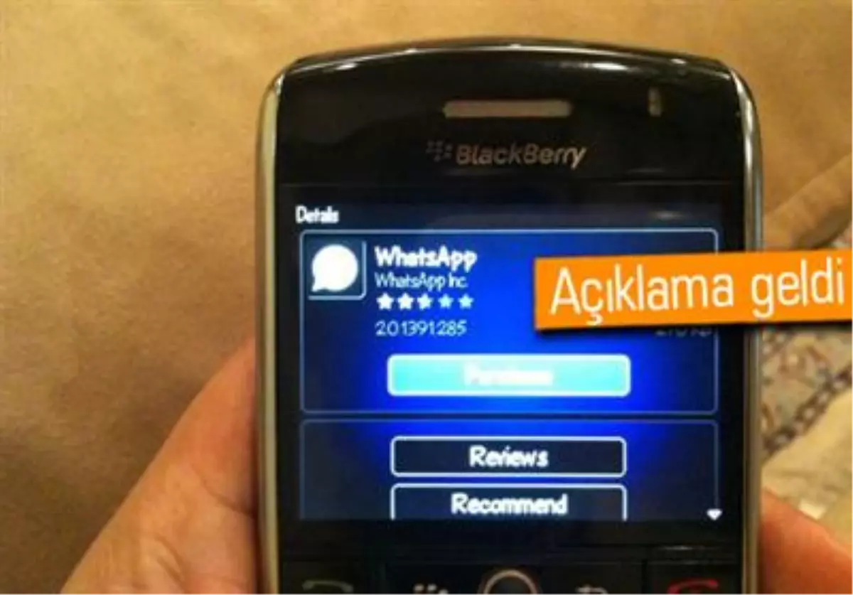 Blackberry 10, Whatsapp İçin Gün Sayıyor