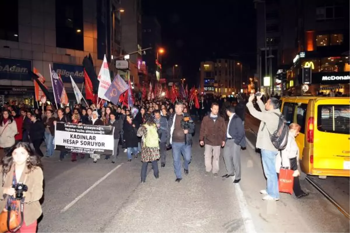 Miting Sonrası Saldırı İddiası Kadıköy\'de Protesto Edildi