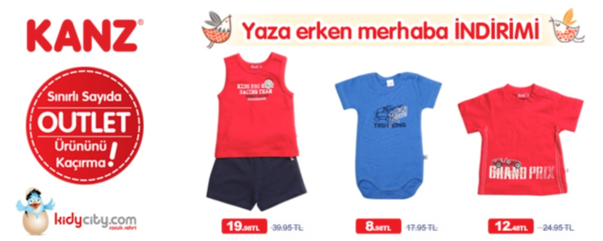 Yaza Erken Merhaba İndirimi Kidycity.com\'da