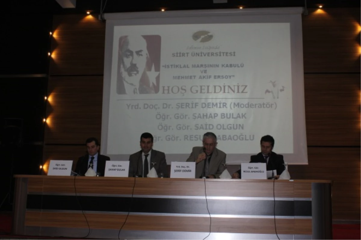 Mehmet Akif Ersoy Konulu Panel