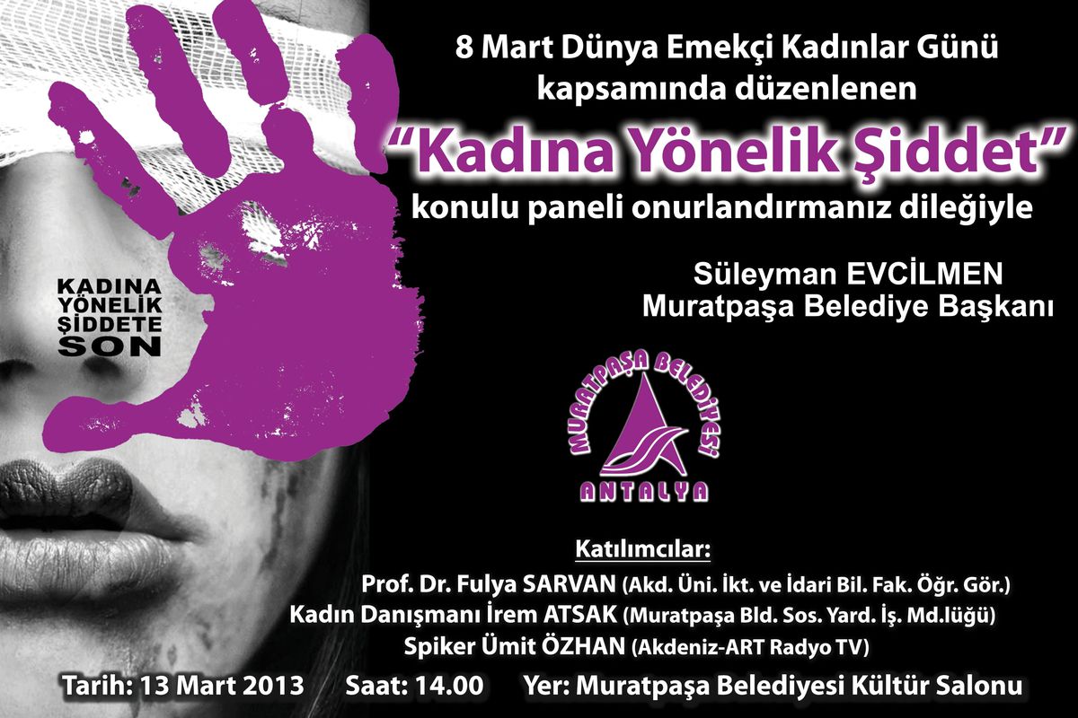 Muratpaşa\'da Kadına Yönelik Şiddet Paneli Düzenlenecek