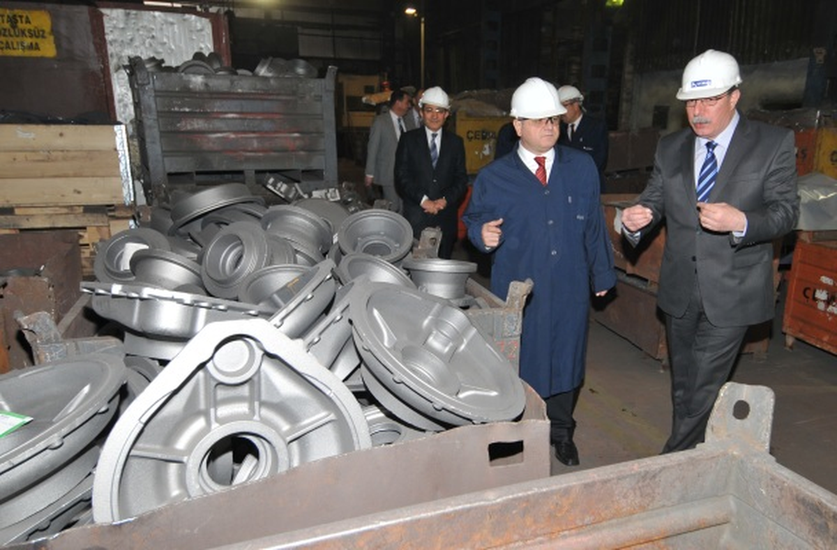 Çemaş Fabrikasında İncelemelerde Bulundu