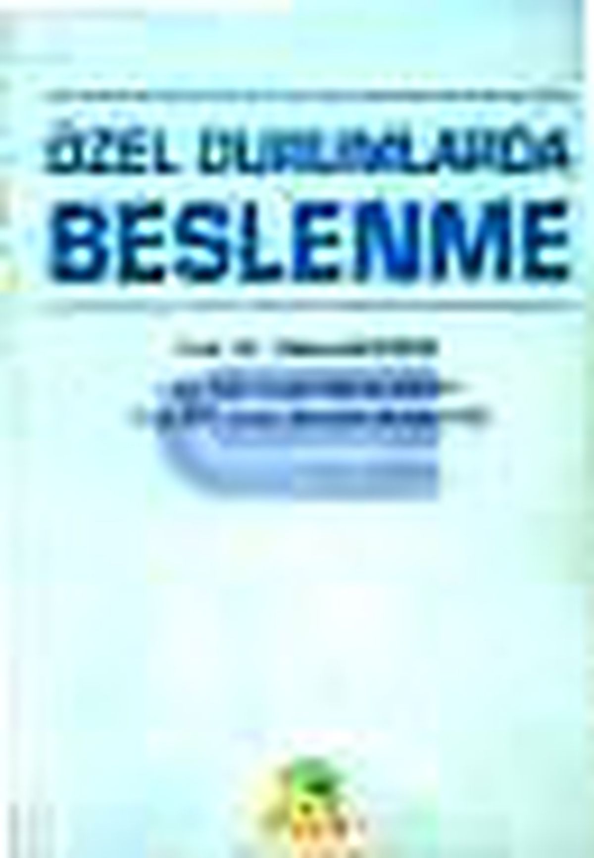 Özel Durumlarda Beslenme Kitabı