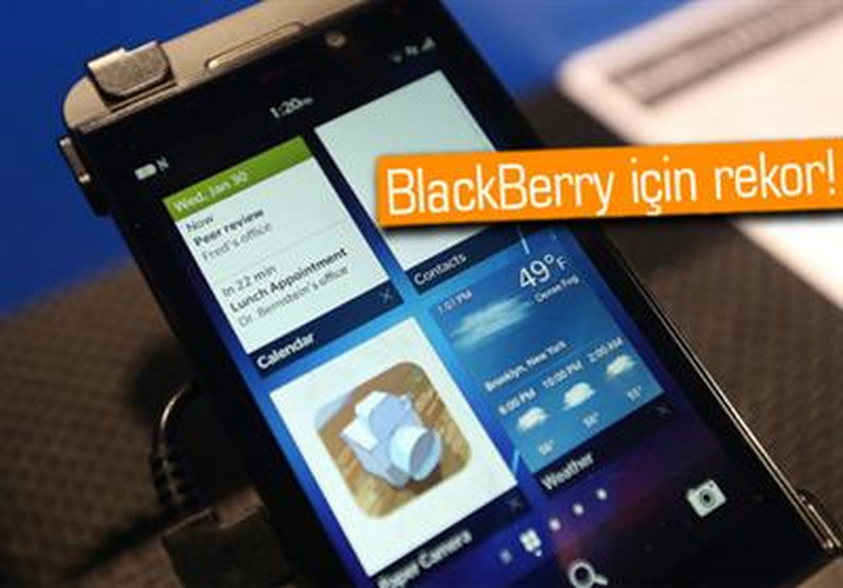 Blackberry 1 Milyon Bb10\'lu Akılı Telefon Siparişi Aldı
